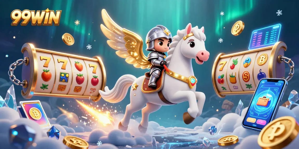 Experience the thrill of gaming with 99WIN's vibrant 3D casino adventure filled with exciting slot elements.