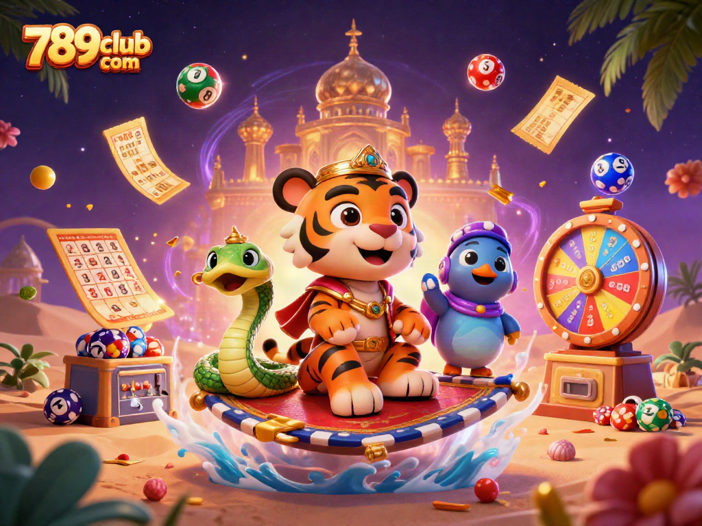 Join the excitement of 789club com with a vibrant lottery scene featuring dynamic game elements and enchanting visuals.