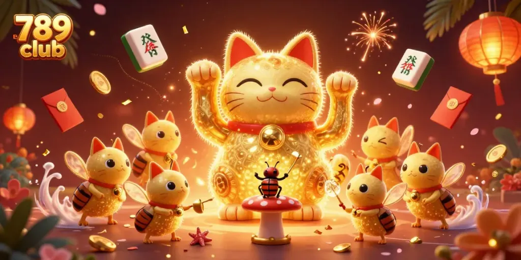 Engage with thrilling gameplay at 789 club with exciting casino elements and golden lucky charms.