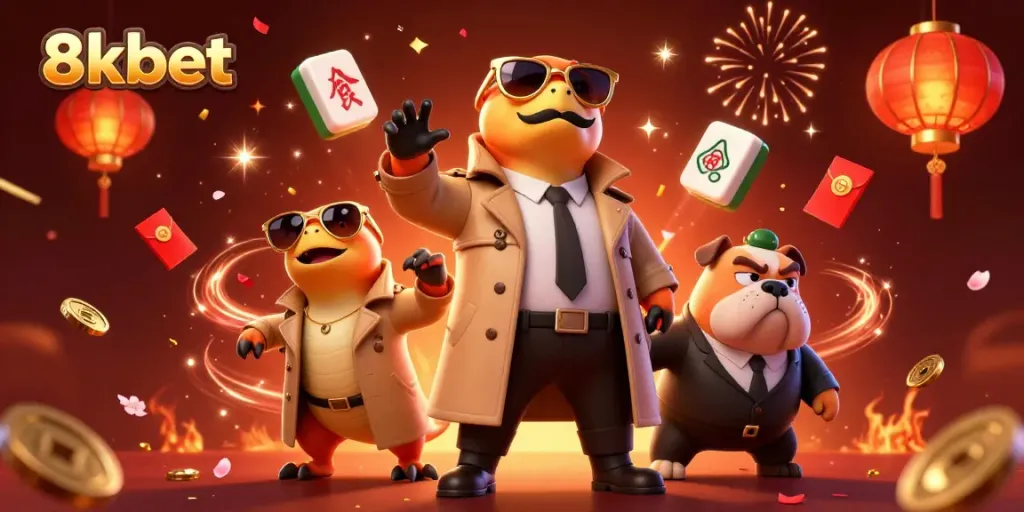 Experience thrilling gameplay at 8kbet as three raptors cleverly disguise themselves to access VIP casino fun.