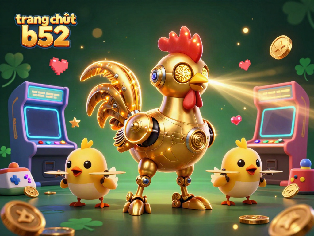 Engage with the energetic world of trang chủ b52 through a vibrant arcade casino scene.
