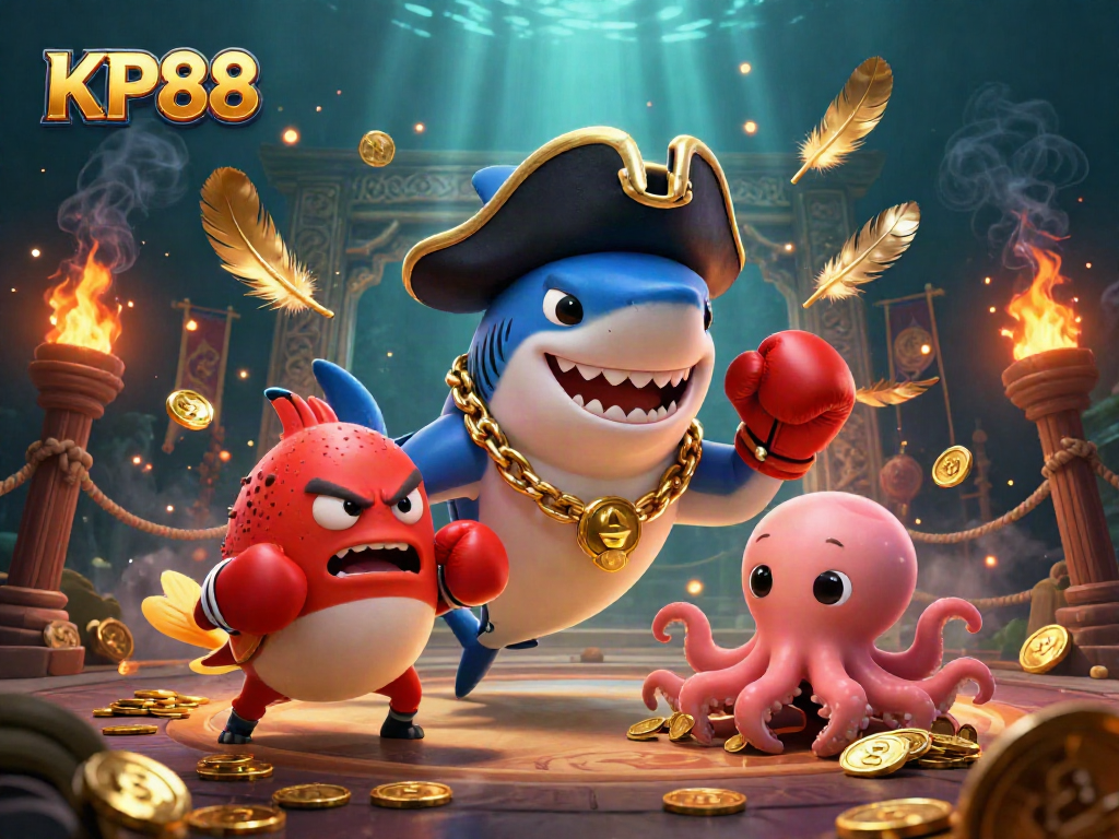 Experience thrilling gameplay with KP88's pirate-themed casino adventure featuring vibrant characters and rich details.