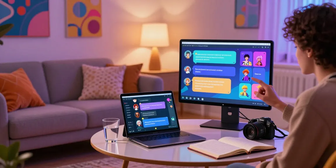 Engaging with ai nsfw character chat in a cozy virtual space, showcasing modern interaction.